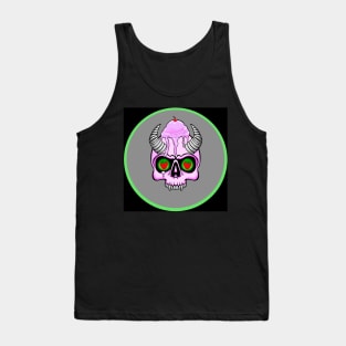 Strawberry Ice Cream Skull Tank Top